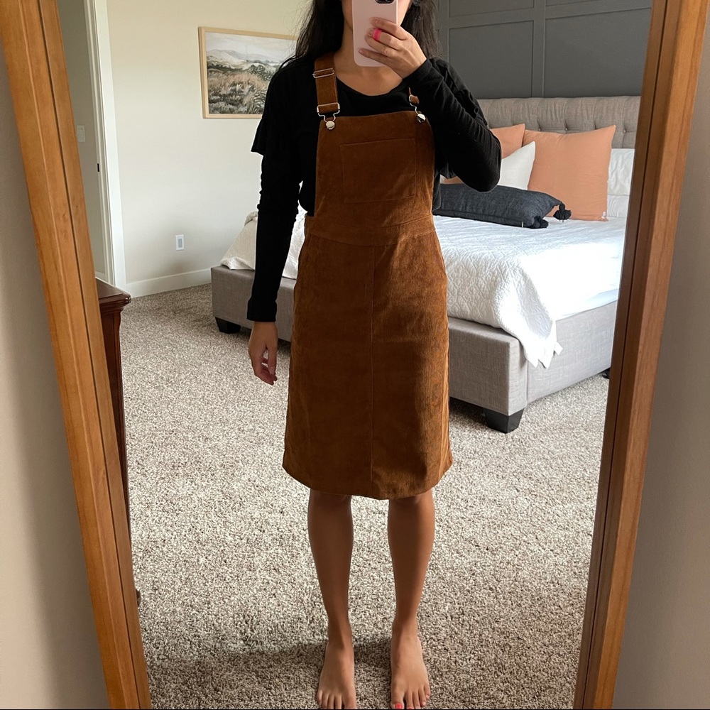 Piper and Scoot Corduroy Overall Dress